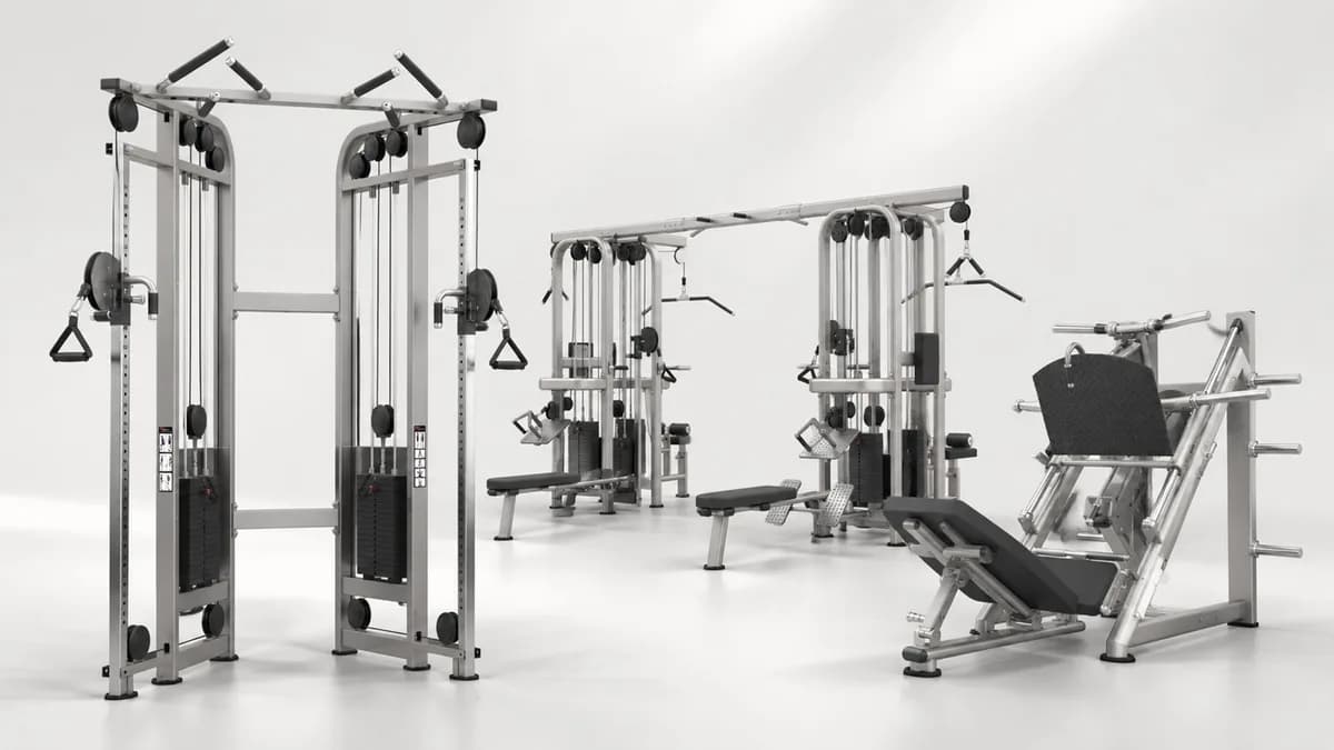 Functional Training equipment in a commercial gym